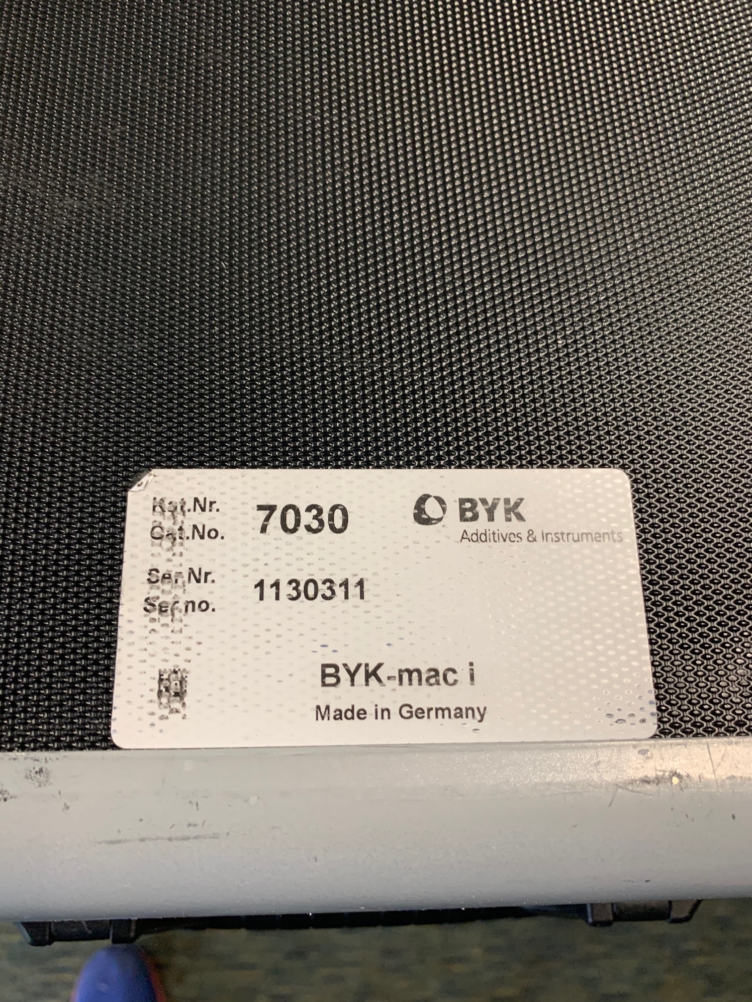 BYK mac-i BYK 7030 nameplate