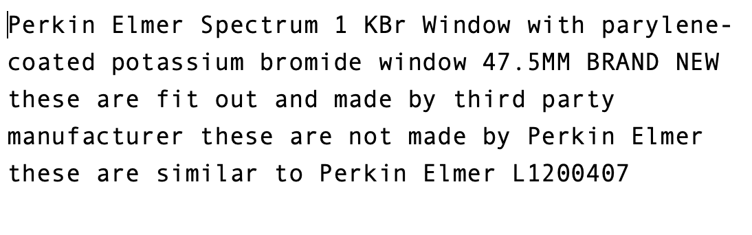 KBR WINDOW